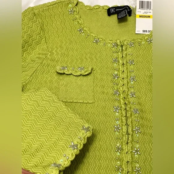 INC International Concepts Women's Green Sweater - Picture 4 of 7